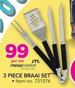 Megamaster 3 Piece Braai Set