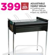 Out & About Adjustable Family Braai