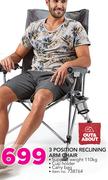 Out & About 3 Position Reclining Arm Chair