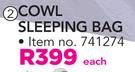 Discovery Adventures Cowl Sleeping Bag-Each