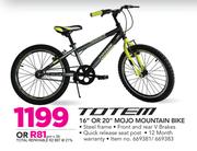 Totem 16" or 20" Mojo Mountain Bike