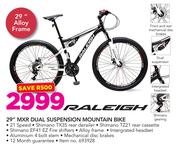 Raleigh 29" MXR Dual Suspension Mountain Bike