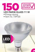 Simple Choice LED Par38 Glass 11W