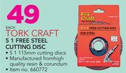 Tork Craft 5 + 1 Free Steel Cutting Disc-Each