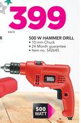 Black & Decker 500W Hammer Drill