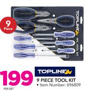 Topline 9 Piece Tool Kit-Per Set