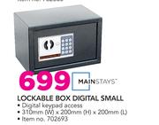 Mainstays Lockable Box Digital Small
