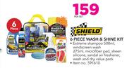 Shield 6 Piece Wash And Shine Kit-Per Set