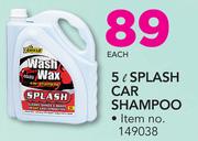 Shield 5Ltr Splash Car Shampoo-Each