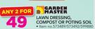 Garden Master Lawn Dressing, Compost Or Potting Soil-For 2