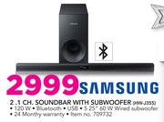 Samsung 2.1 Ch. Soundbar with Subwoofer HW-J355