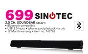 Sinotec 2.0 Ch. Soundbar SBS201