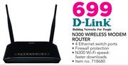 D-Link N300 Wireless Modem Router