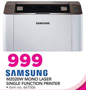 Samsung M2020W Mono Laser Single Function Printer