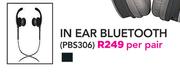Polaroid In Ear Bluetooth PBS306-Per Pair