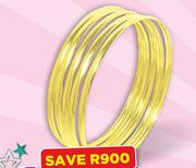 6mm 9ct Gold Bangle-Each