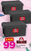 Big Jim 25Ltr Storage Boxes-For 3