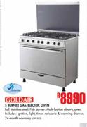 Goldair 5 Burner Gas/Electric Oven
