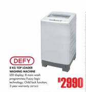 Defy 8Kg Top Loader Washing Machine