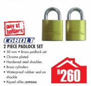 Cobolt 2 Piece Padlock Set