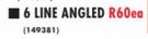 Bracket 6 Line Angled(Black Or White)-Each
