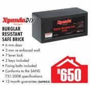Xpanda Diy Burglar Resistant Safe Brick