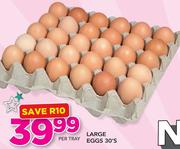 Large Eggs-30's Per Tray