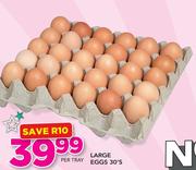 Large Eggs-30's Per Tray
