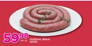 Oukraal Braai Wors-Per Kg