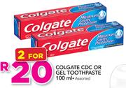 Colgate CDC Or Gel Toothpaste Assorted-2x100ml