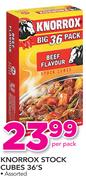 Knorrox Stock Cubes 36's-Per Pack