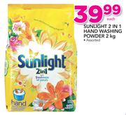 Sunlight 2 In 1 Hand Washing Powder-2kg