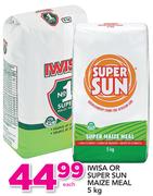 Iwisa Or Super Sun Maize Meal-5kg Each