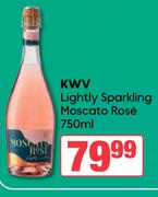 KWV Lightly Sparkling Moscato Rose-750ml