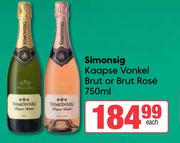 Simonsig Kaapse Vonkel Brut Or Brut Rose-750ml Each