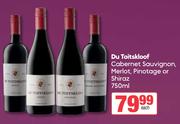 Du Toitskloof Cabernet Sauvignon, Merlot, Pinotage Or Shiraz-750ml Each