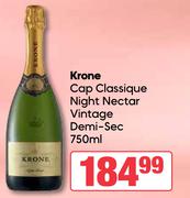 Krone Cap Classique Night Nectar Vintage Demi Sec-750ml