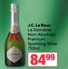 J.C.Le Roux La Domaine Non Alcoholic Premium Sparkling Wine-750ml