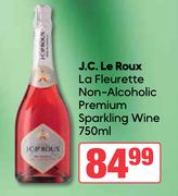 J.C.Le Roux La Fleurette Non Alcoholic Premium Sparkling Wine-750ml