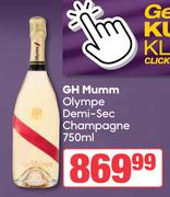 GH Mumm Olympe Demi Sec Champagne-750ml