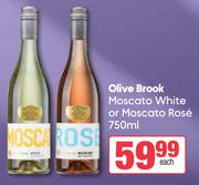 Olive Brook Moscato White Or Moscato Rose-750ml Each