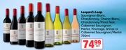Leopard's Leap Sauvignon Blanc,Chardonnay,Chenin Blanc,Chardonnay/Pinot Noir-750ml Each