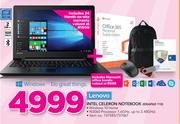 Lenovo Intel Celeron Notebook IDEAPAD 110