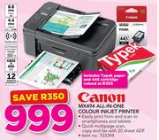 Canon MX494 All In One Colour Inkjet Printer