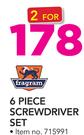 Fragram 6 Piece Screwdriver Set-For 2 Sets