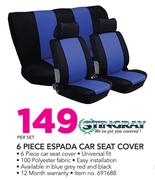 Stingray 6 Piece Espada Car Seat Cover