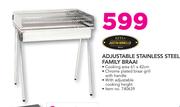 Ketla Adjustable Stainless Steel Family Braai