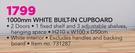 Ucan 1000mm White Built In Cupboard