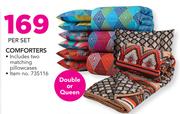 Double Or Queen Comforters-Per Set