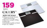 Camry Body Fat Scale-Each